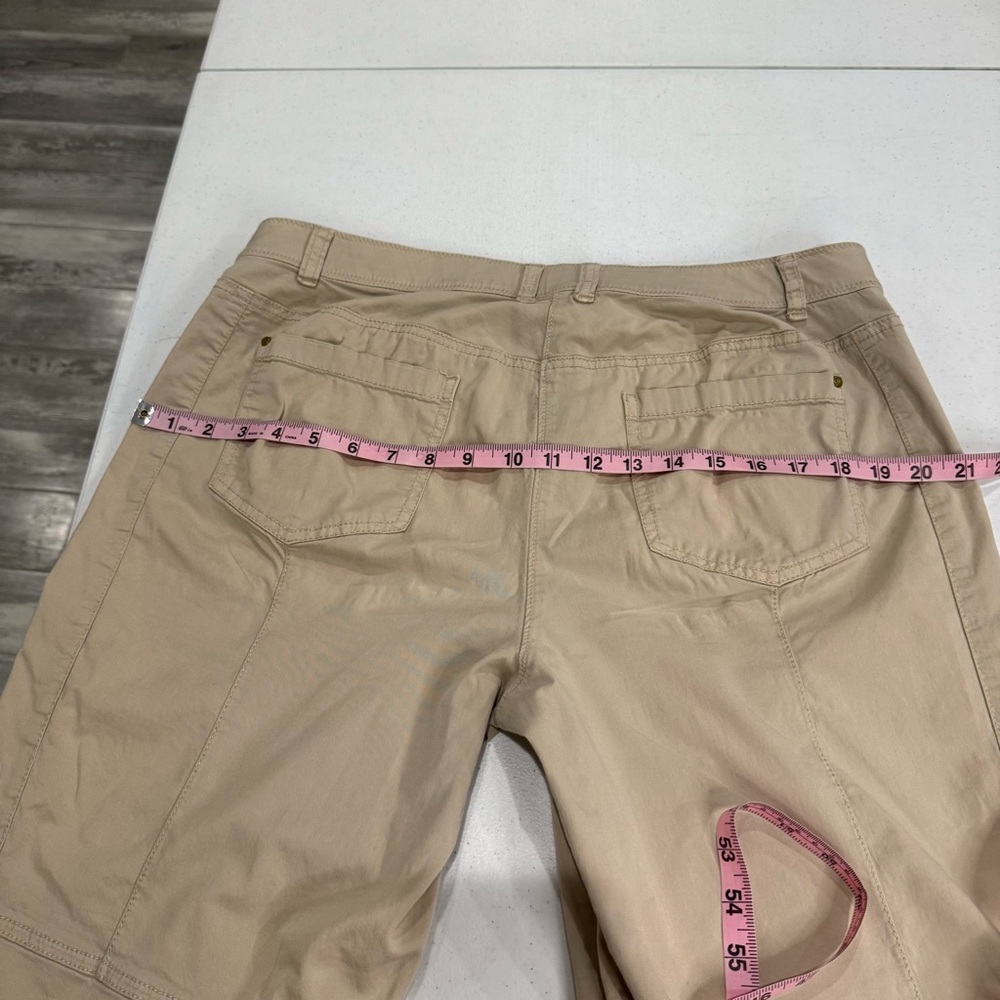 Chico’s Cotton Blend Long Pants Casual Zip Pockets Women’s Size 12 (Chico’s 2) - Picture 9 of 14